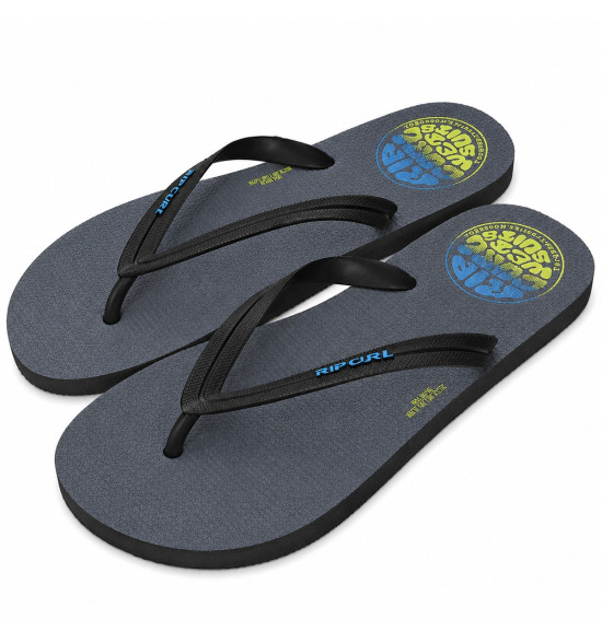 Chinelo Rip Curl Icons of Surf Charcoal - Conforto com a Alma do Surf - 2