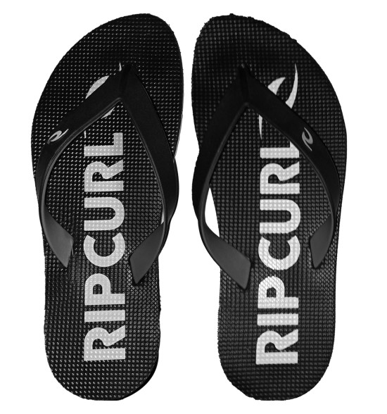 Chinelo Rip Curl Pipeline Soft Black Grey
