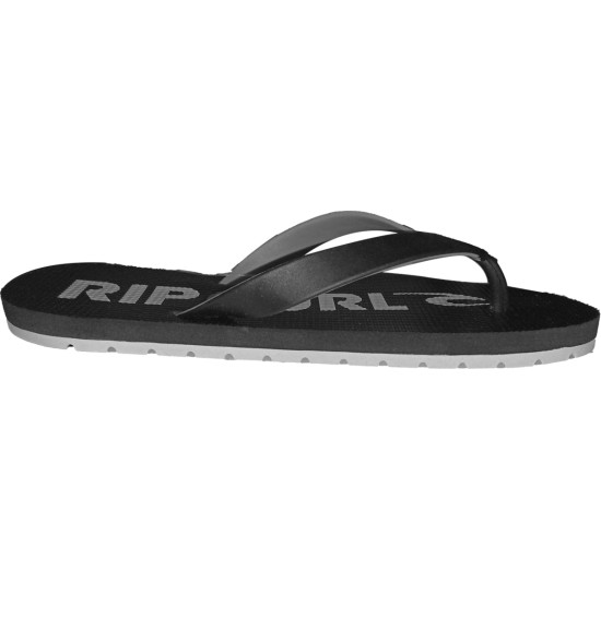 Chinelo Rip Curl Pipeline Soft Black Grey - 3