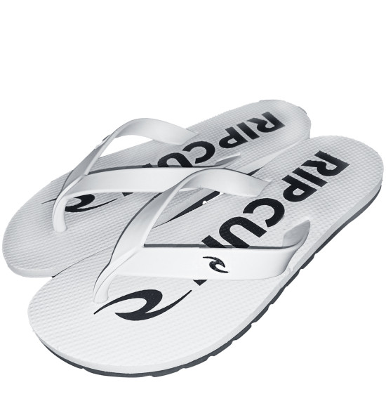 Chinelo Rip Curl Pipeline Soft White Black - 2