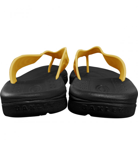 Chinelo Oakley Crowd Black Yellow - 4