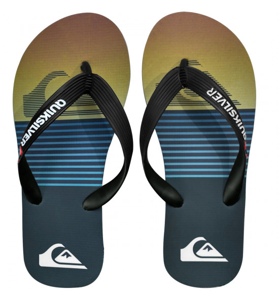 Chinelo Quiksilver Molokai Slab Stripe Marinho