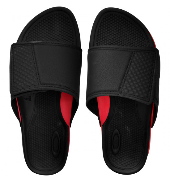 Chinelo Oakley Break Slide Black Red - 2