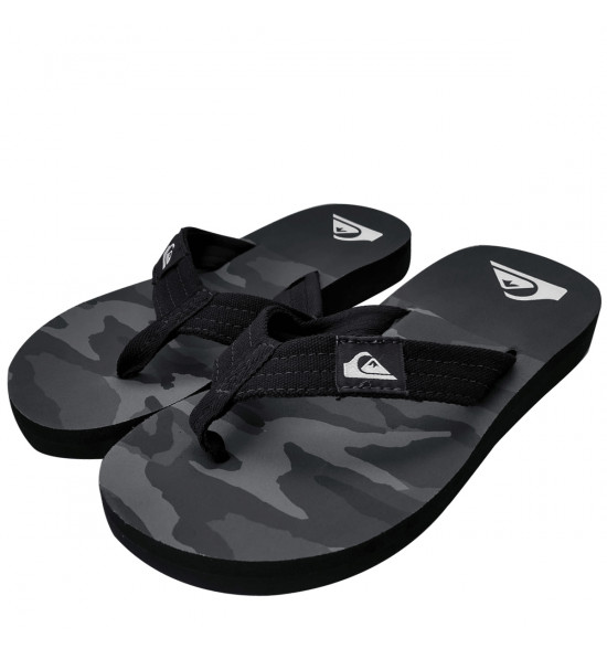Chinelo Quiksilver Layback Camo Preto - 2
