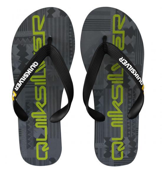 Chinelo Quiksilver Molokai Freshness Cinza Escuro