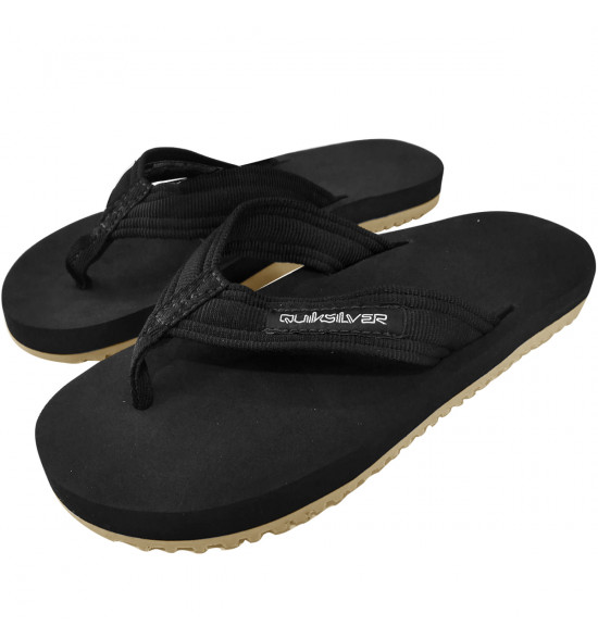 Chinelo Quiksilver Layback Gun Preto - 2