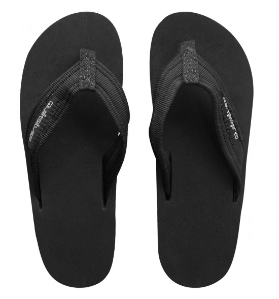 Chinelo Quiksilver Layback Gun Preto