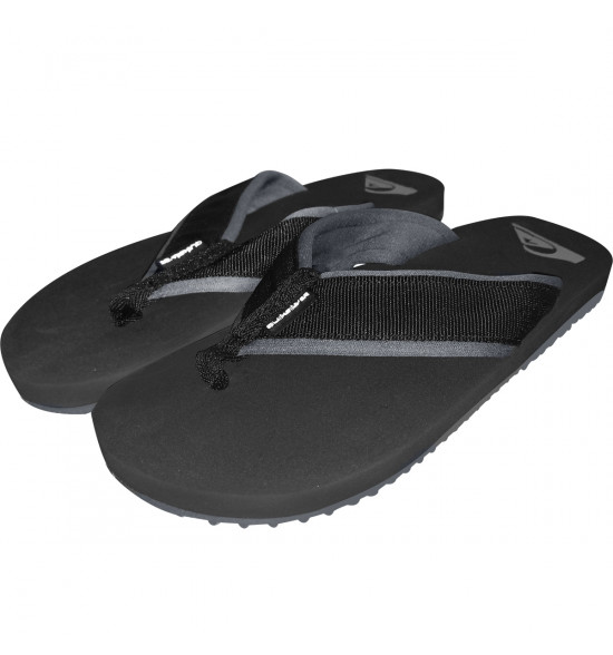 Chinelo Quiksilver Layback Neo Solid Preto - 2