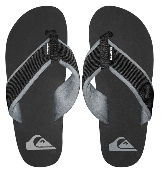 Chinelo Quiksilver Layback Neo Solid Preto