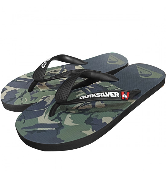Chinelo Quiksilver Molokai Division Verde Militar - 2