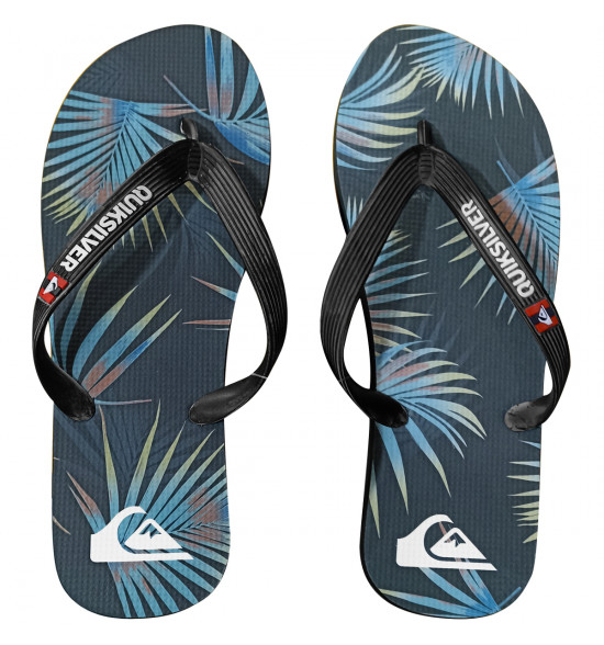 Chinelo Quiksilver Molokai Panel Preto