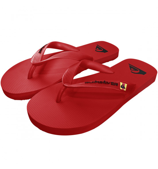 Chinelo Quiksilver Molokai Solid Vermelho - 2
