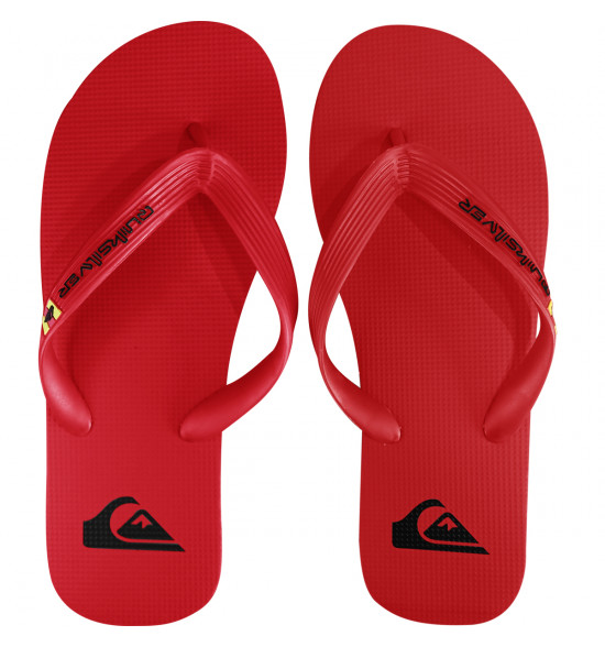 Chinelo Quiksilver Molokai Solid Vermelho