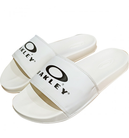 Chinelo Oakley Malibu Bark Arctic White