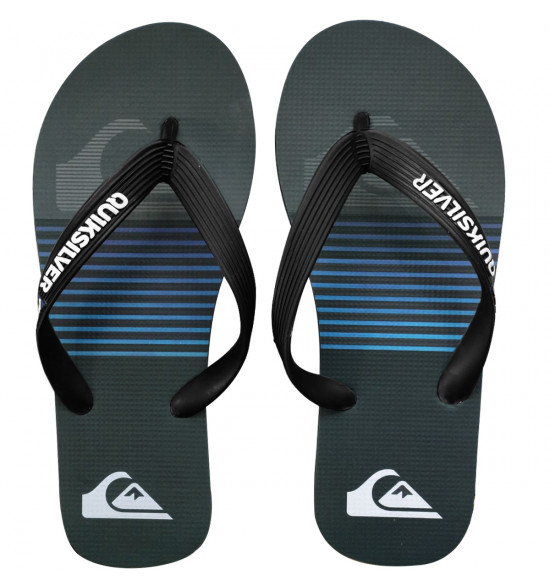 Chinelo Quiksilver Molokai Slab Stripe Preto