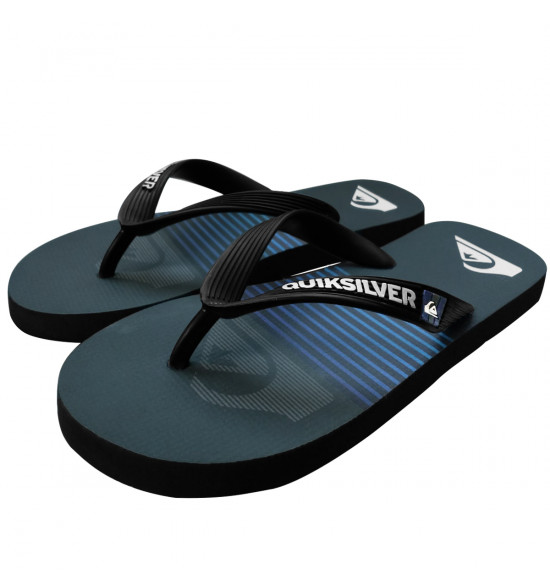 Chinelo Quiksilver Molokai Slab Stripe Preto - 2