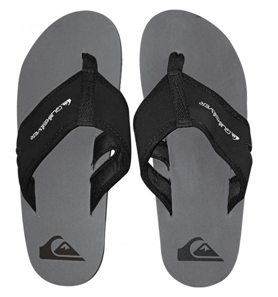 Chinelo Quiksilver Layback Tech Cinza