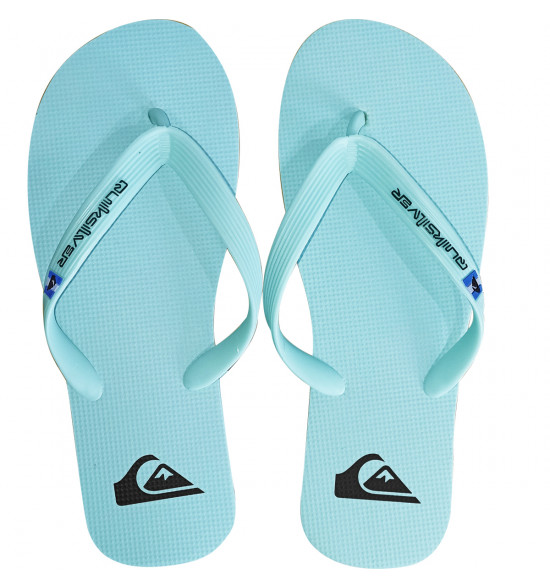 Chinelo Quiksilver Molokai Solid Azul Claro