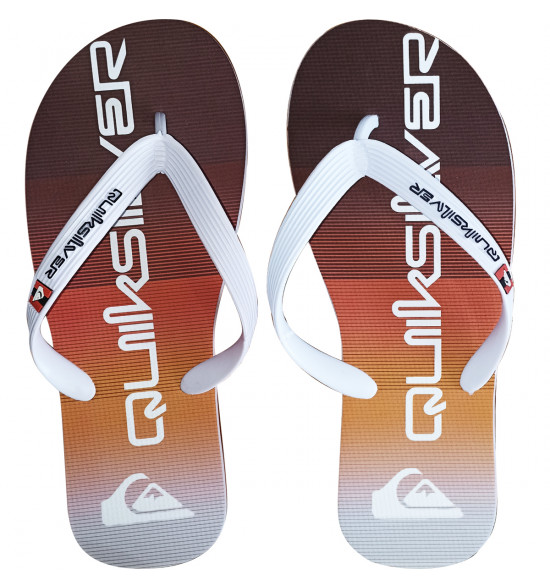Chinelo Quiksilver Molokai Massive Laranja