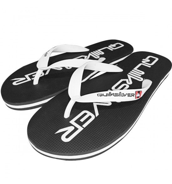 Chinelo Quiksilver Molokai New Omini Preto e Branco - 2