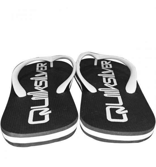 Chinelo Quiksilver Molokai New Omini Preto e Branco - 4