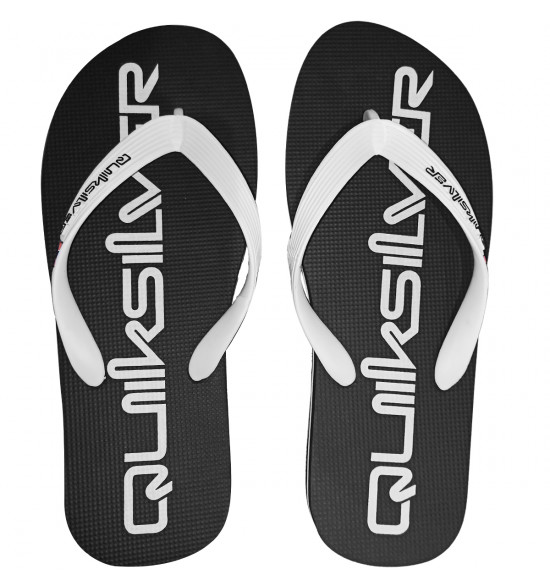 Chinelo Quiksilver Molokai New Omini Preto e Branco