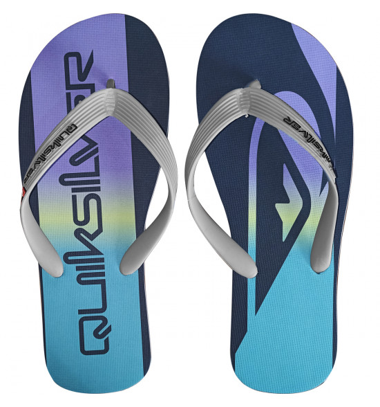 Chinelo Quiksilver Molokai Holmes Cinza Escuro