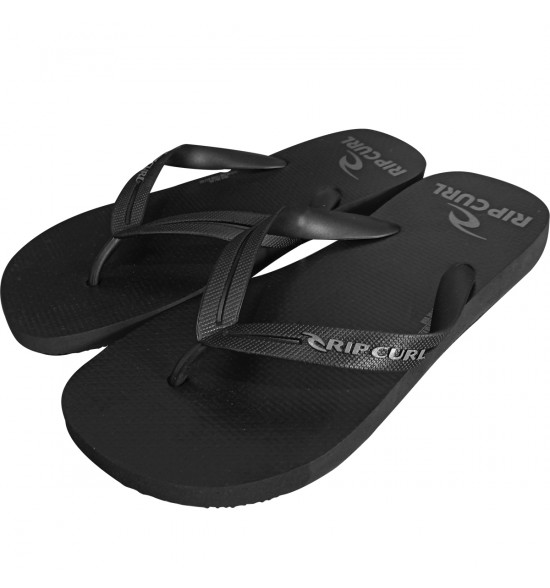 Chinelo Rip Curl Brand Logo Black - 2