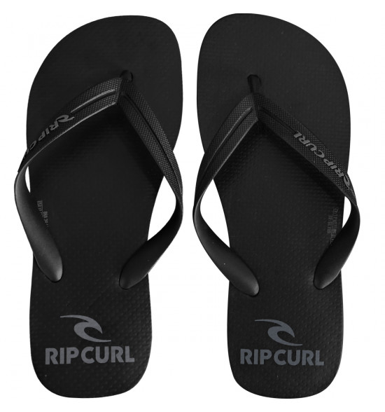 Chinelo Rip Curl Brand Logo Black