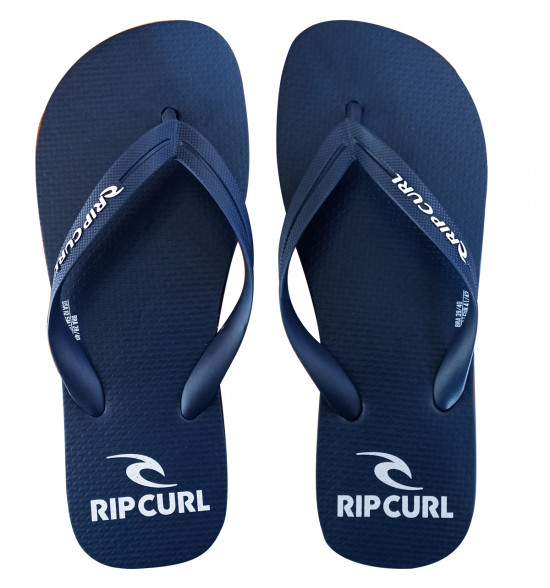 Chinelo Rip Curl Brand Logo Navy