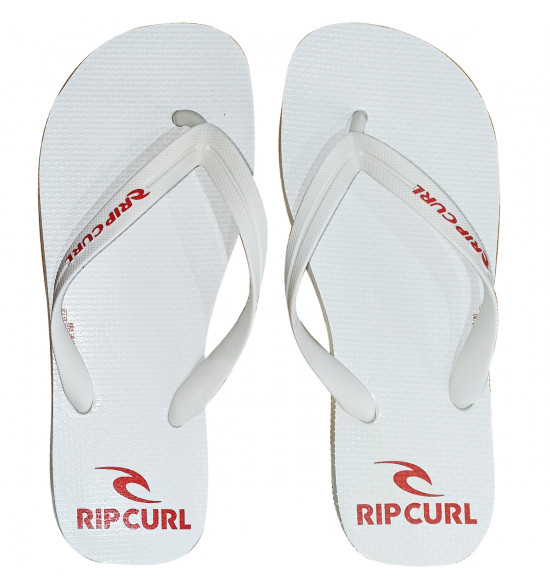 Chinelo Rip Curl Brand Logo White