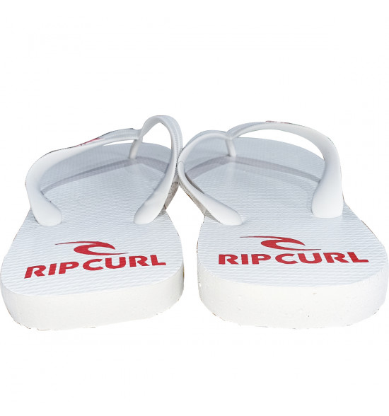 Chinelo Rip Curl Brand Logo White - 4