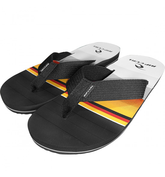 Chinelo Rip Curl Bob Cush Black Orange - 2
