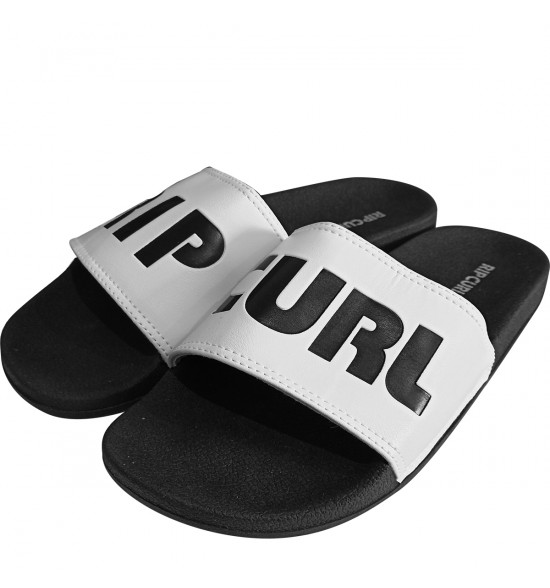 Chinelo Rip Curl Slide RC Corp Black White - 2