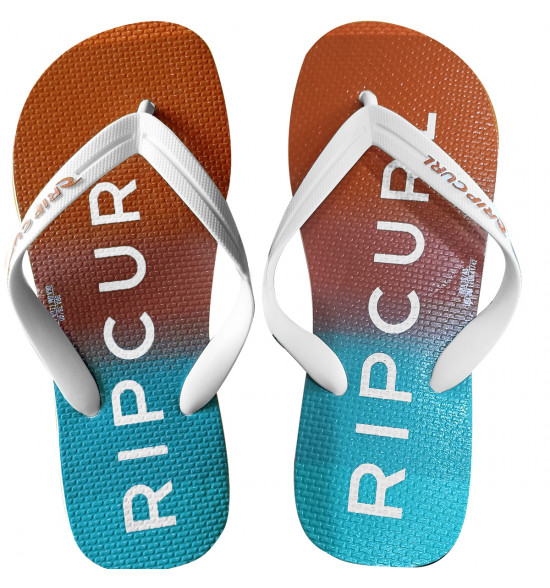 Chinelo Rip Curl Side Panel Multicor Laranja e Azul