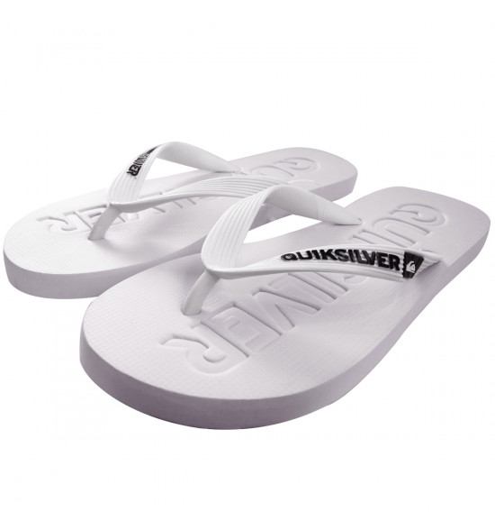 Chinelo Quiksilver Molokai Debossed Branco - 2