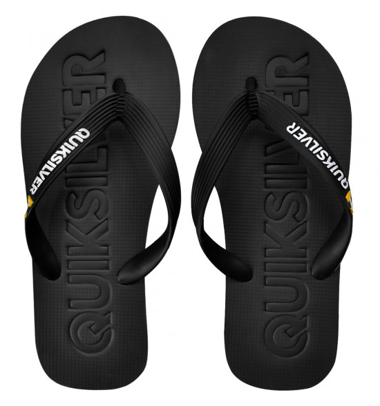 Chinelo Quiksilver Molokai Debossed Preto