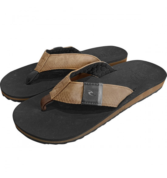 Chinelo Rip Curl P-Low 2 Brown Black - 2