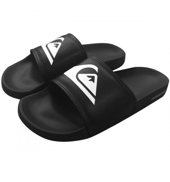 Chinelo Quiksilver Slide Logo Preto - 2