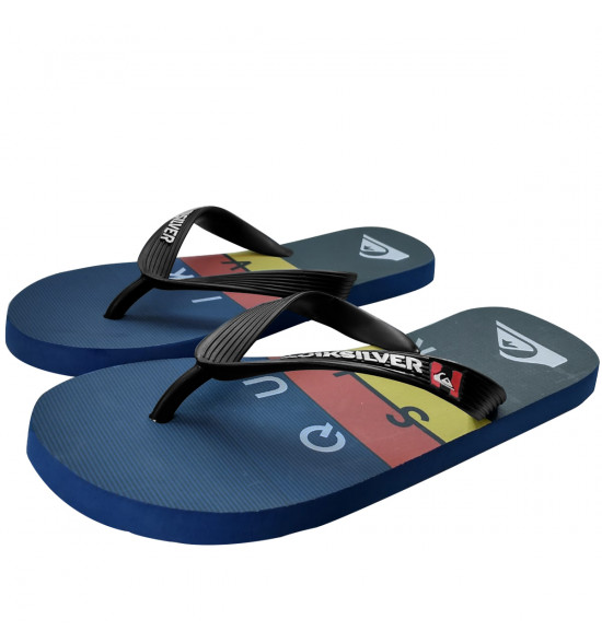 Chinelo Quiksilver Molokai WordBlock Azul Marinho - 2