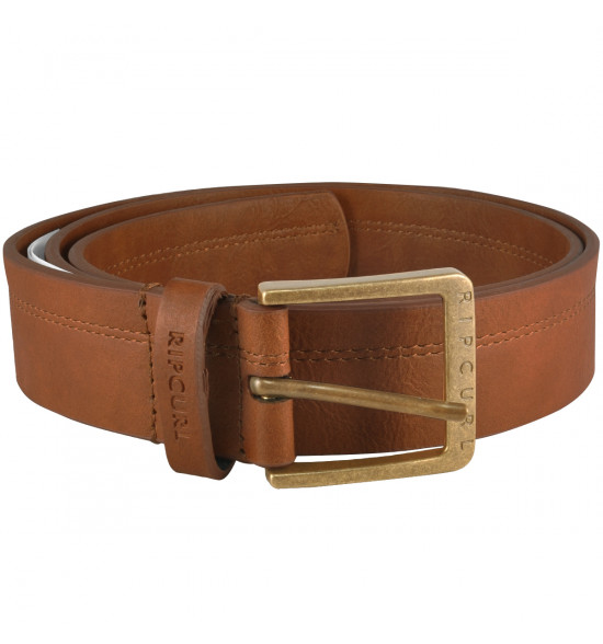 Cinto Rip Curl Double Stitch Brown
