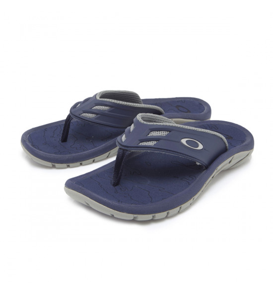 Chinelo Oakley Super Coil 15 Azul e Cinza - 2