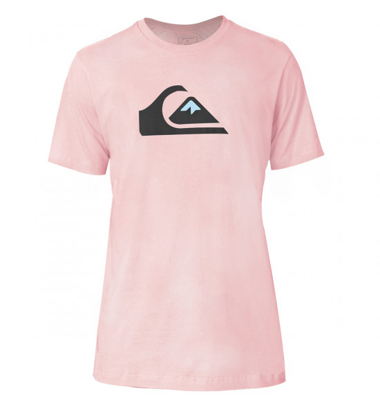 Camiseta Quiksilver Comp Logo Rosa