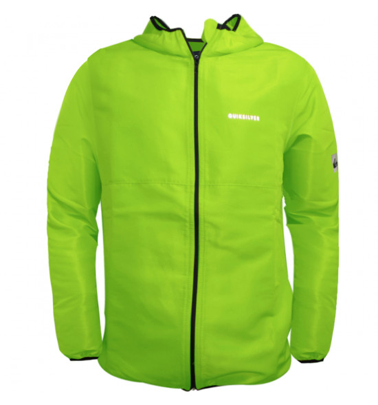 Jaqueta Quiksilver Windbreaker Solid Verde Neon