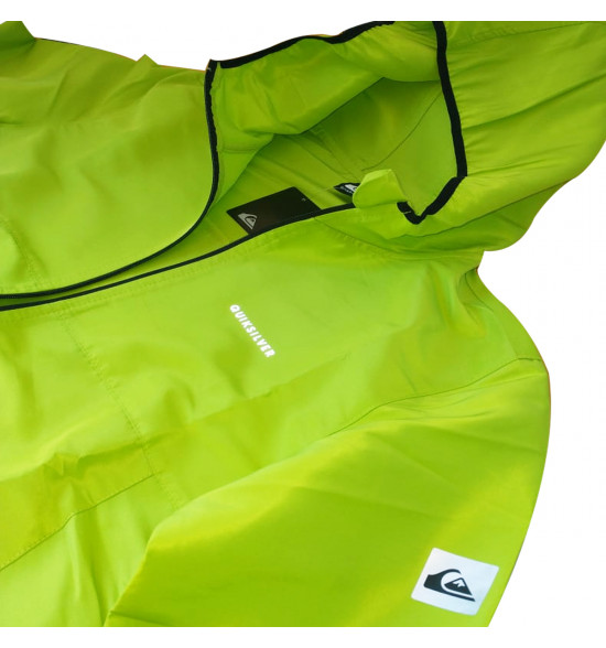Jaqueta Quiksilver Windbreaker Solid Verde Neon - 4