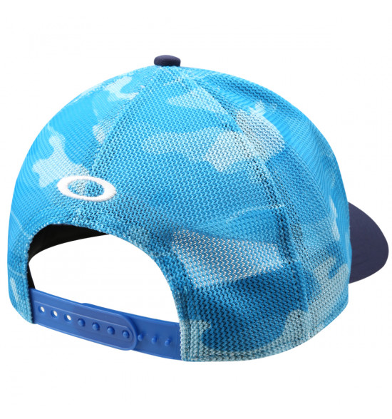Boné Oakley Print Golf Trucker Azul Bebe Camuflado - 2