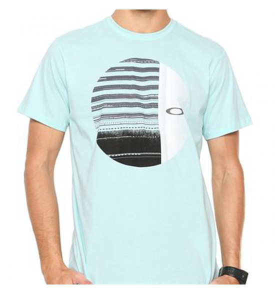 Camiseta Oakley Disrupted Ellipse Tee Azul - 3
