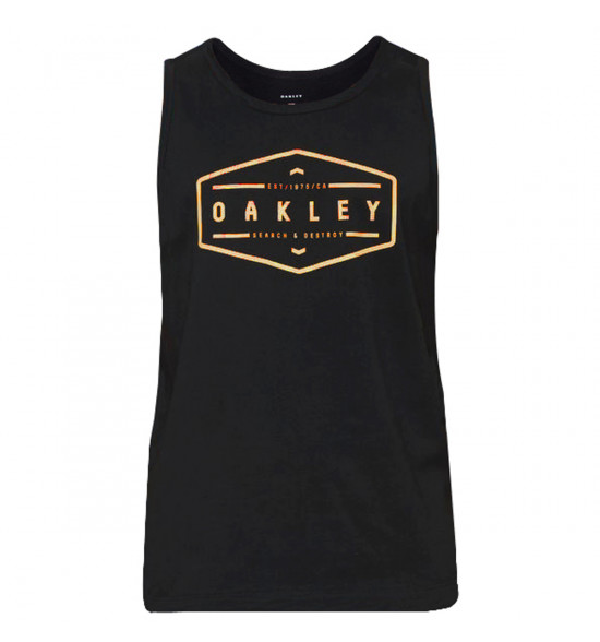 Regata Oakley Tapering Lettering Tank Preto