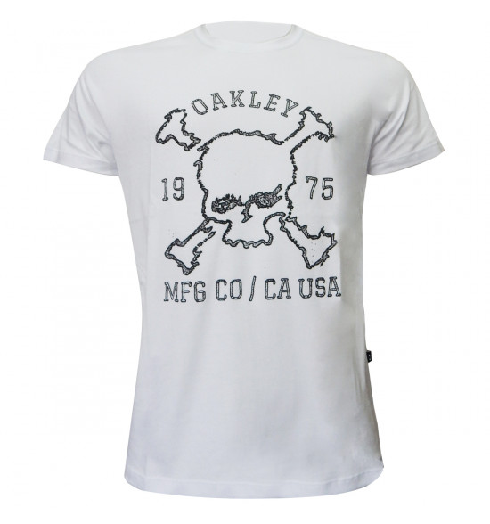 Camiseta Oakley Garage Skull 2.0 Tee Branco