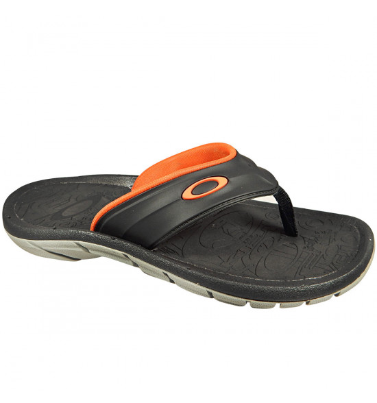 Chinelo Oakley Super Coil 4 Black Orange - 2
